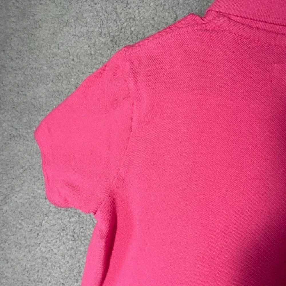 Aeropostale Polo Womens XS Pink Short Sleeve Logo Pique Casual Preppy Top 000684